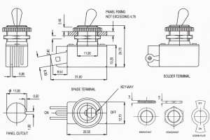 Single Pole, Single Throw Toggle Switch